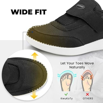 Side profile of KWUKOTY Relax Series sneakers highlighting the air cushion sole.