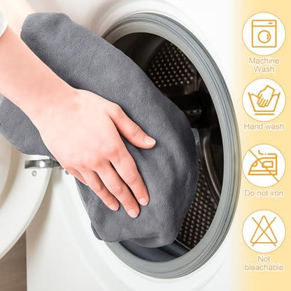 Folded microfiber bath towel for large dogs