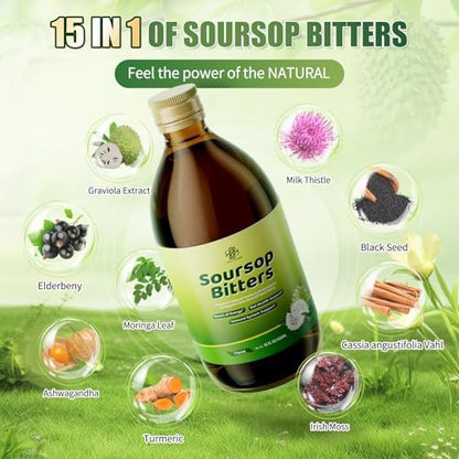 iMATCHME Soursop Bitters liquid tonic pouring into a spoon