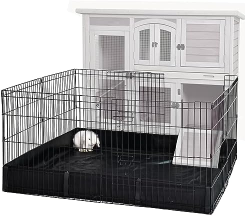 GUTINNEEN Rabbit Pet Playpen Bunny Run Extension Indoor Small Animal Pen (Playpen Only) - Image 2