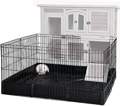 GUTINNEEN Rabbit Pet Playpen Bunny Run Extension Indoor Small Animal Pen (Playpen Only) - Image 2