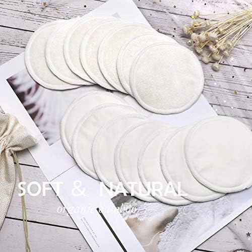Phogary 14 pieces organic bamboo nursing pads packaging