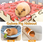 Packaging contents of the imported Acsist small animal activity center including mats and fabric accessories.
