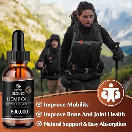 HMone organic hemp extract bottles side angle