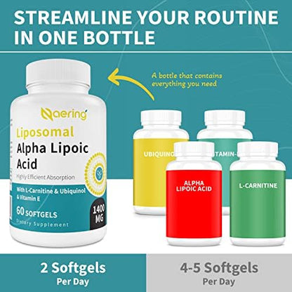 Naering liposomal delivery system explanation on packaging for maximum cellular absorption