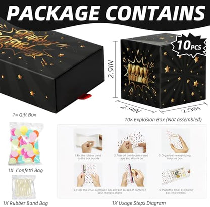 WenmthG pop out folding bounce boxes springing out with cash and confetti.