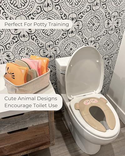 Hippypotamus pink unicorn training seat placed inside a diaper bag