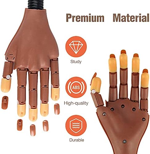 Top view of Hirido training hand with nail tips