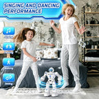 Bazolota robot toy demonstrating dancing and singing modes