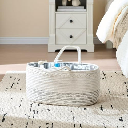 Luxury Little diaper caddy showing sturdy handles