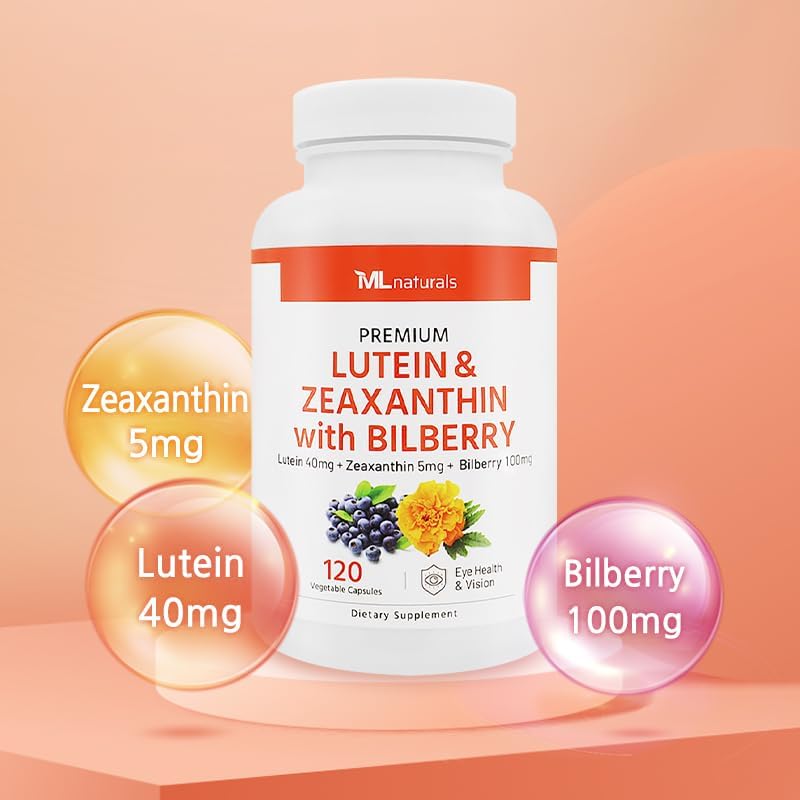 ML Naturals Lutein And Zeaxanthin With Bilberry capsule serving size details