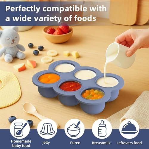 Silicone fork and spoon set for baby led weaning