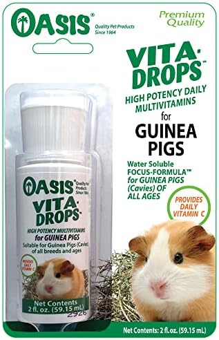 Kordon Oasis guinea pig vitamin supplement 2 Ounce bottle back label details