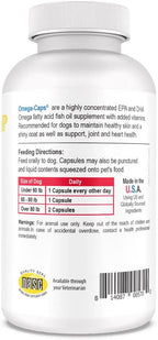 Omega-Caps HP fish oil supplement ingredients and nutrition panel