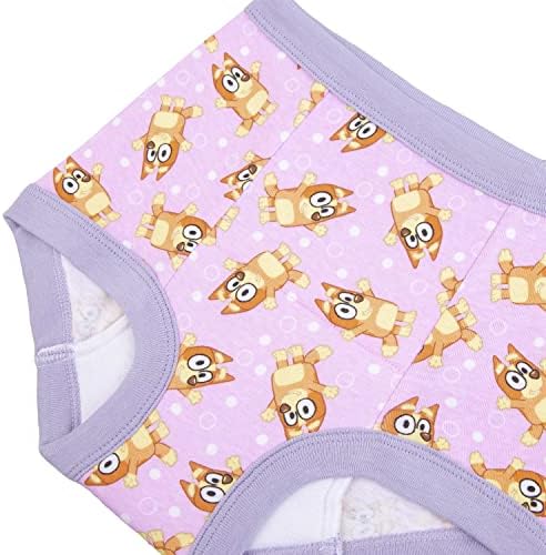 Close up of the absorbent inner cotton lining on Bluey potty training pants