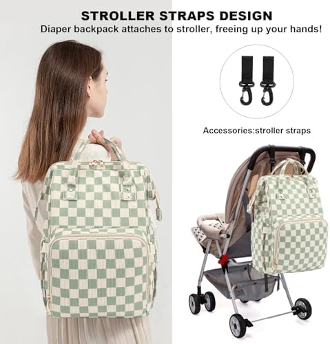 Dezcrab travel nappy bag showing wide opening main compartment
