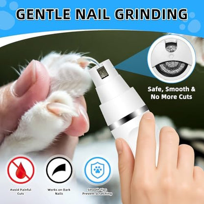 Lyrzzey rechargeable small pet trimmer with USB charging cable and accessory combs