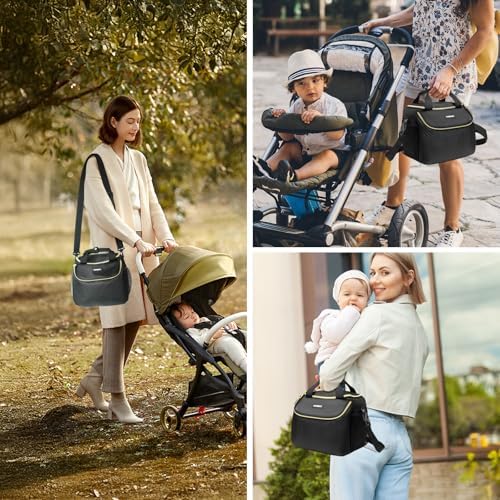 Ziozertt wearable breast pump bag with shoulder strap