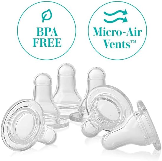Authentic Evenflo classic medium flow silicone nipples for three months plus