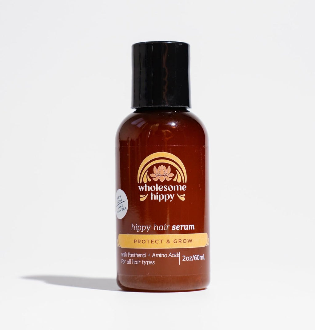 Wholesome Hippy Hippie Hair Elixir front view bottle packaging