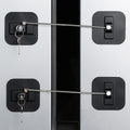 Baoweijd refrigerator lock 2 pack with keys front view