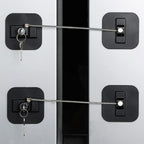 Baoweijd refrigerator lock 2 pack with keys front view