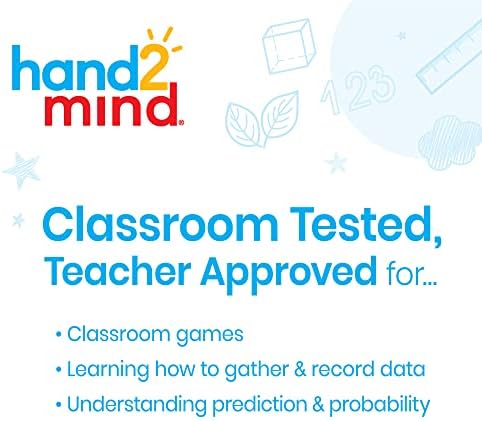 Hand2mind set of 6 educational plastic spinners