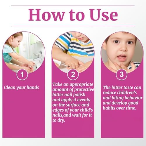 Habit breaking nail treatment for toddlers and adults
