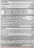 Back label of Leader Calamine Plus lotion with drug facts and application instructions