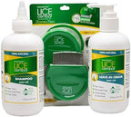 Full contents of the NatulabUSA Lice Combat Treatment Kit displayed together.