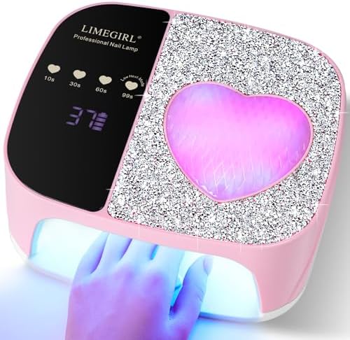 Limegirl cordless nail dryer digital timer display