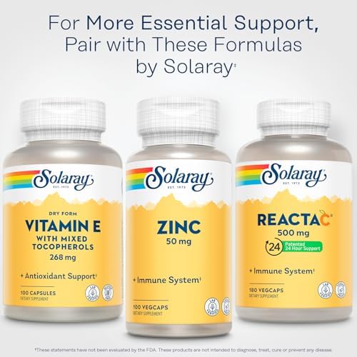 Lifestyle packaging shot of Solaray vitamin E 100 count bottle