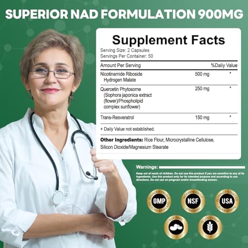 ArtDietistX NAD+ supplement bottle label details