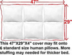 Dogbed4less USA imported premium large breed dog bed cover set packaging view.