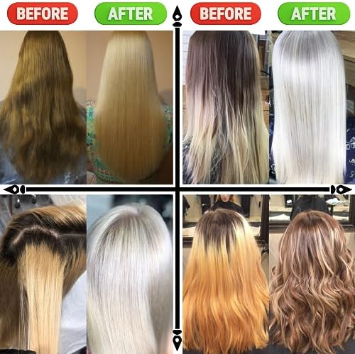 Authentic imported blue bleach powder with bond protecting technology for dark hair types