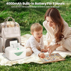 Ainclte baby wipe dispenser open showing interior