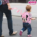 Interior view of Disney Minnie Mouse backpack with name label