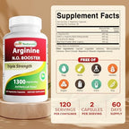 Best Naturals supplement bottle nutritional facts panel