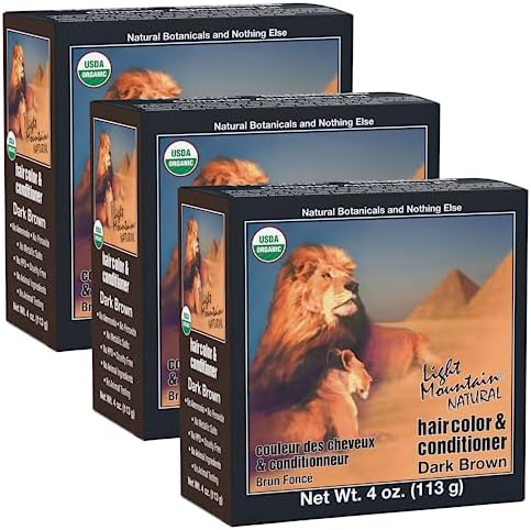 Light Mountain natural hair color organic ingredients label
