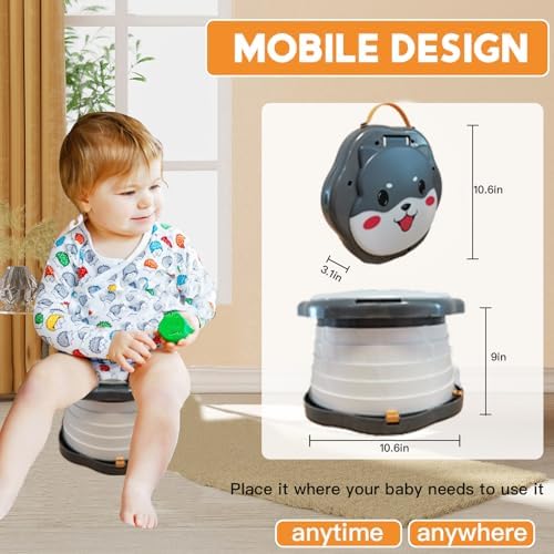 SunnySmile travel potty puppy design detail