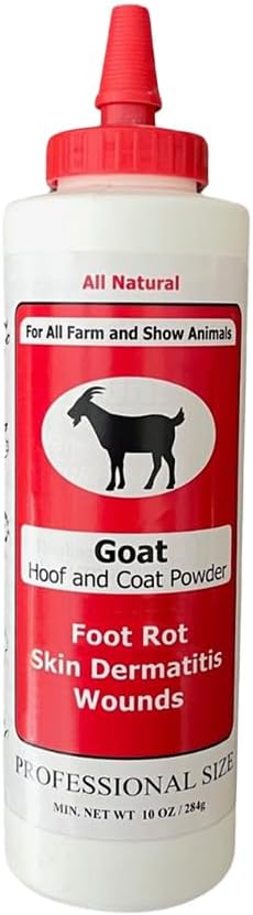 USA imported Four Oaks Farm animal care powder for natural skin healing.