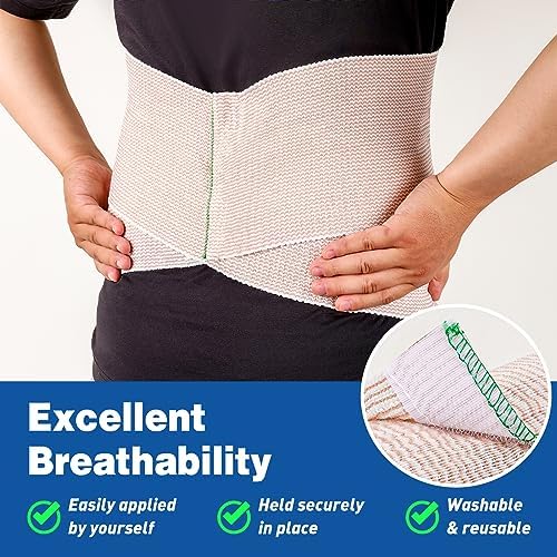 Breathable cotton compression bandage roll for lymphedema management.