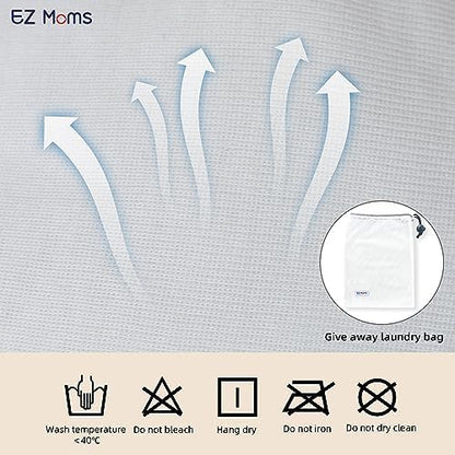 Side view of the 4 pack EZ Moms toddler training pants showcasing the soft cotton fabric and printing patterns.