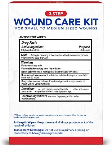 Three step wound care system demonstration with All Health supplies
