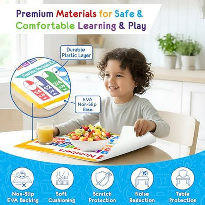 Simply Magic non slip kids placemat highlighting the USA money and currency design