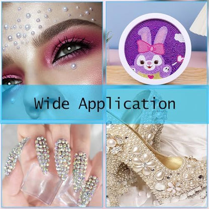 Professional nail art dotting tools in action
