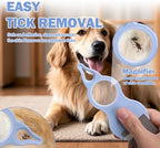 Pethroom eye comb removing tear stains from a cat