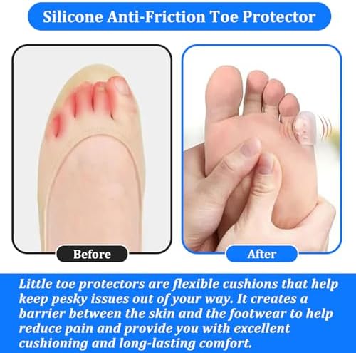 Soft silicone toe sleeves for blister and corn relief