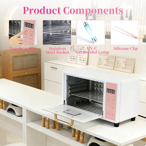 Open view of HomdMarket 10L sterilizer double layer racks