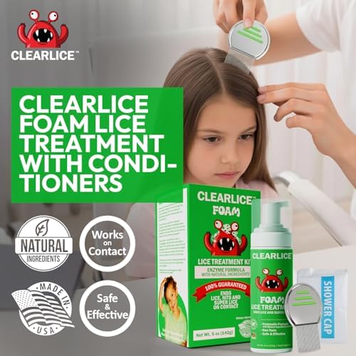 Clearlice enzyme foam treatment bottle and accessories